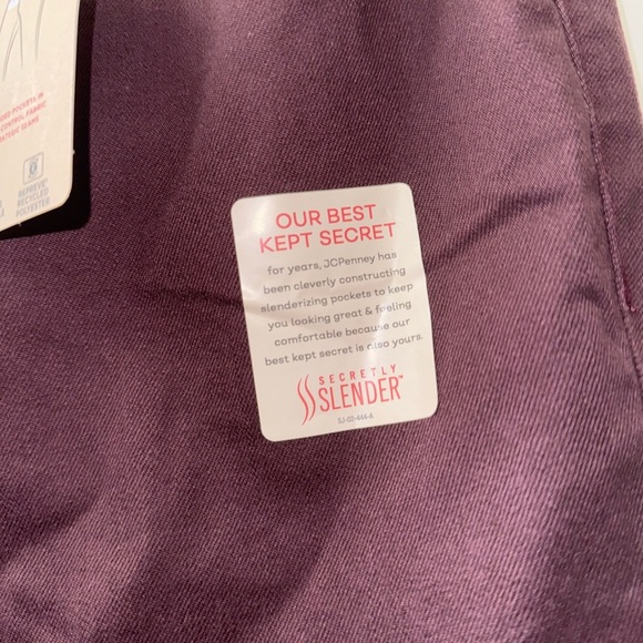 St John’s Bay Rich Purple Straight Jeans - Picture 2 of 5